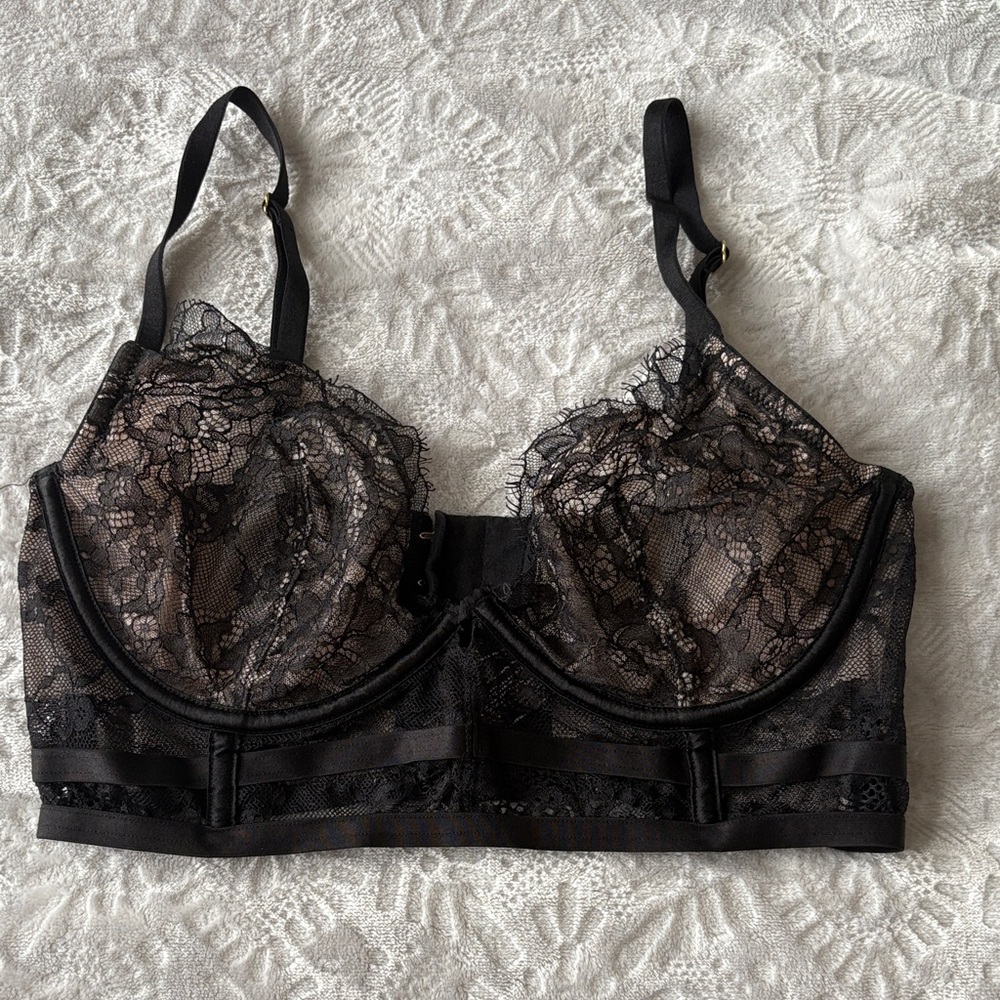 Elegant Black Lace Bra